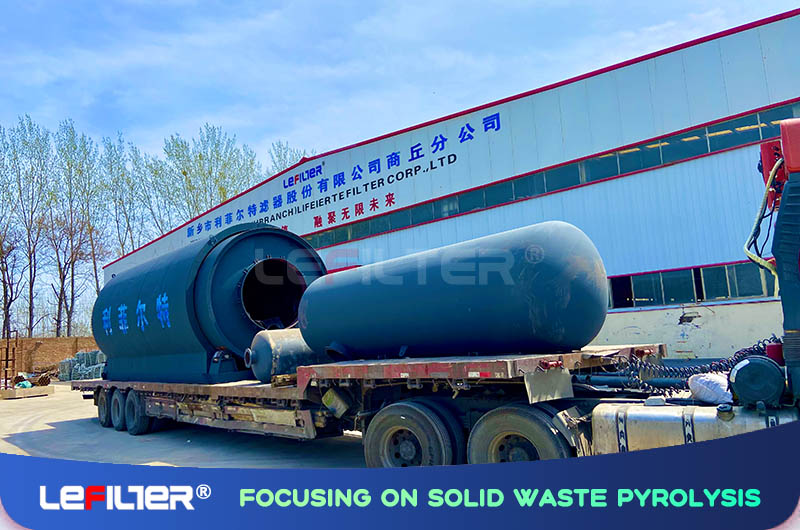 Lefilter pyrolysis plant
