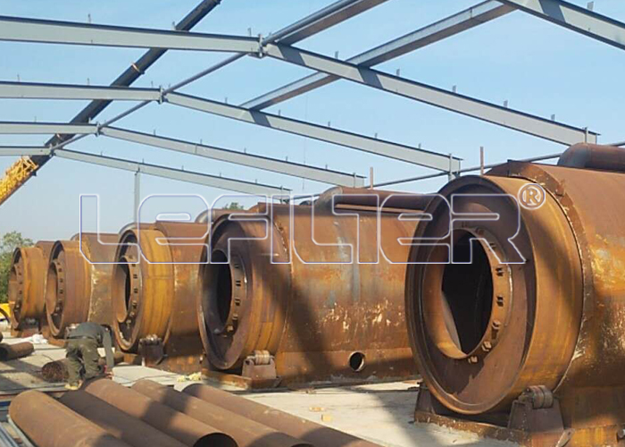 6 sets 12T waste tyre pyrolysis plant ship to South Africa