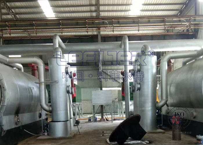 Two sets of 10T pyrolysis plant installed in Jordan