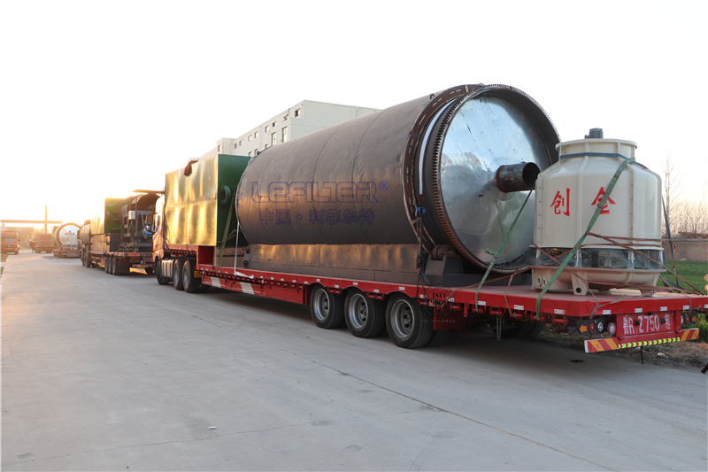 2 sets 10T tyre pyrolysis plant were delivered to Ningxia, C