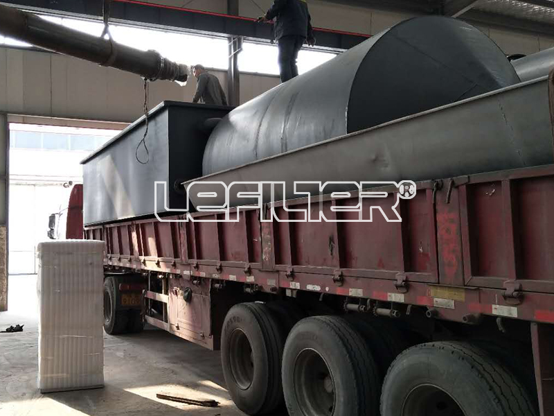 Two sets 10T waste tire pyrolysis plant were sent to Jilin,
