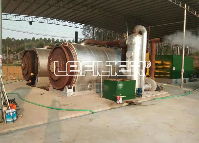 Environmental-friendly used tyre pyrolysis plant