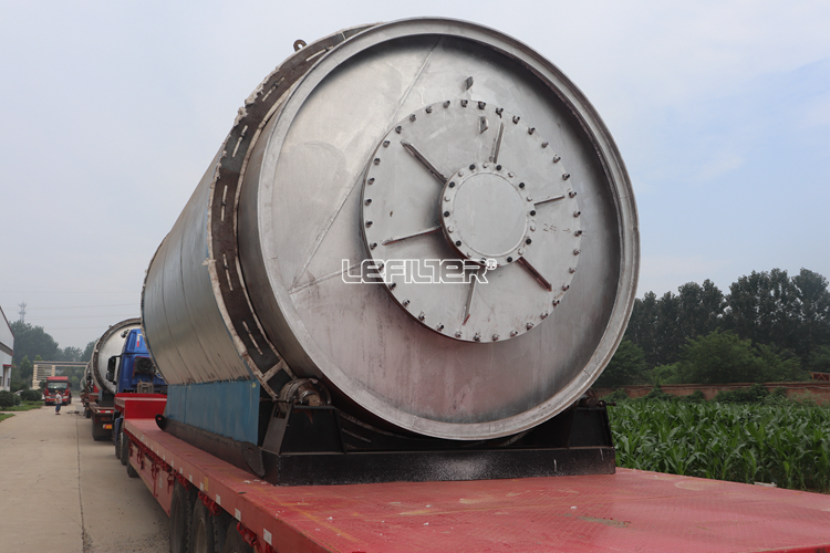 Waste tire pyrolysis recycling plant with CE Henan