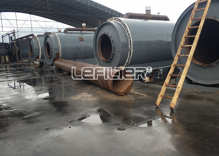 Automatic Tire Pyrolysis Oil Recycling Plant With CE Approve