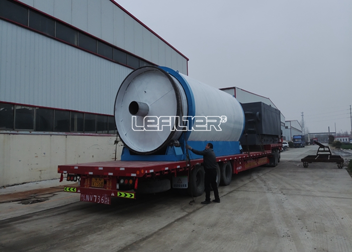 Small scale waste tyre plastic fast pyrolysis plant