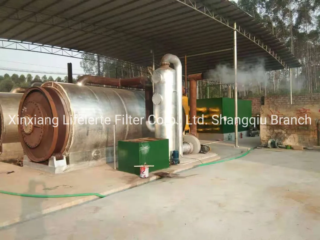 Small Waste Plastic Recycling Plant by Pyrolysis Process to Fuel Oil Plant Les-1444