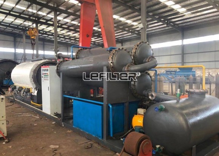 3-5Tons Small Scale Skid-Mounted Pyrolysis Plant Waste Tyre Recycling Machine